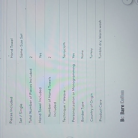 Monogram hand towel NWT - Picture 6 of 9